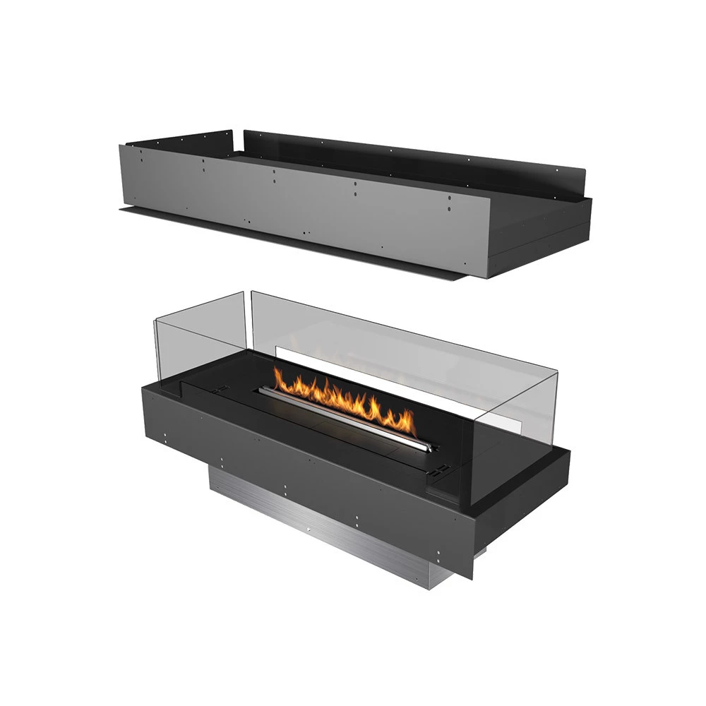 Forma Island - Prime Fire | Planika Fires | Inbouwhaard | eilandvormige inbouwhaard | bioethanol haard | met Prime Fire brander afbeelding 1