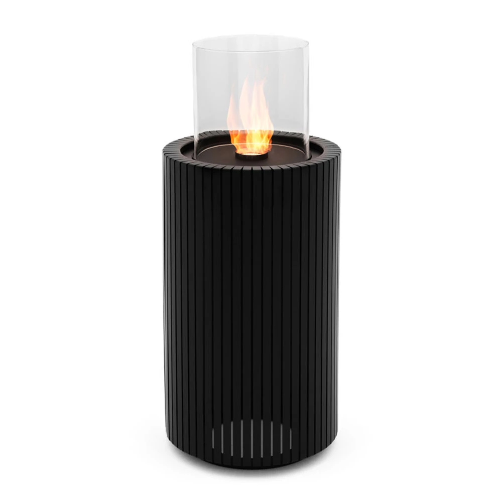 Planika Mandala | Planika Fires | vrijstaande bioethanol haard | binnen- en buitengebruik | zwart | ronde vorm