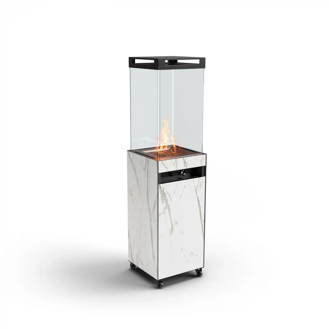 ZOIA - Wit Daze - Buiten Terrasverwarmer | Planika Fires | | Wit afbeelding 1