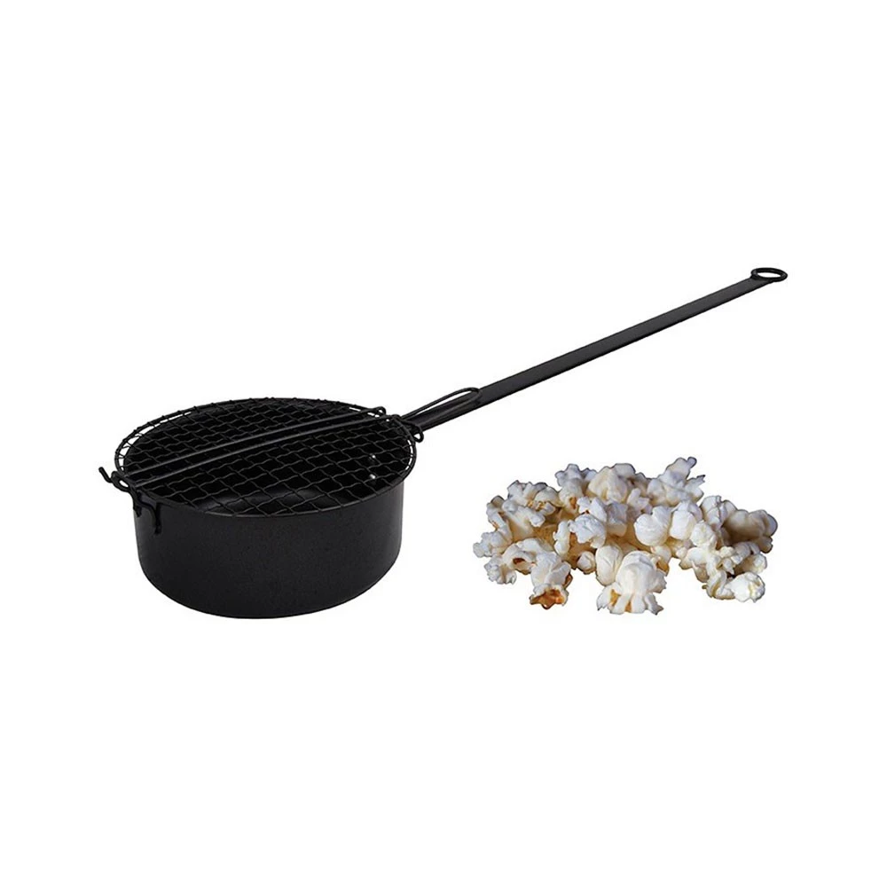 Popcornpot voor vuurplaats | | Accessoires voor buiten koken | Zwart afbeelding