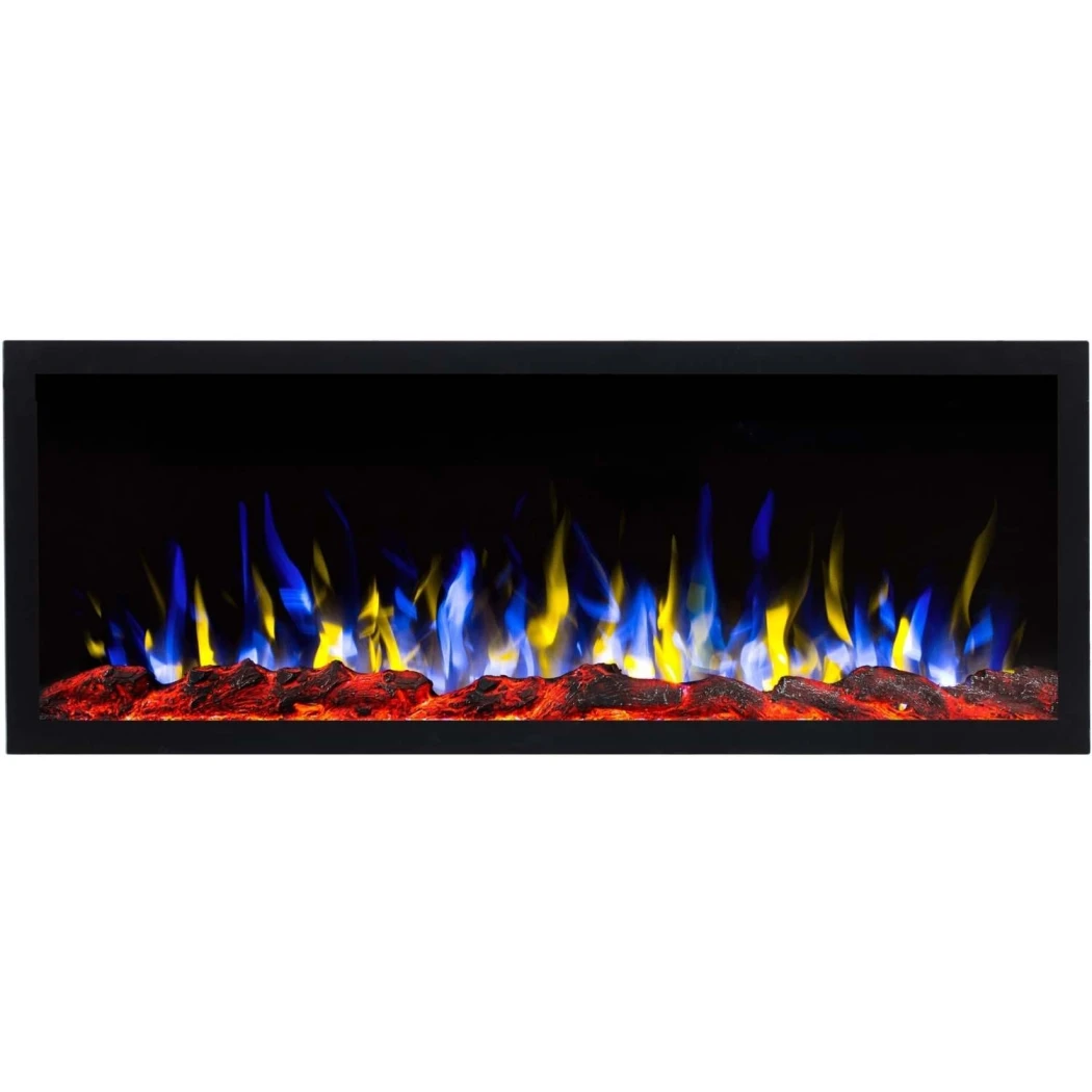 Aflamo Pride Slim 115 cm Elektrische Haard - Wandgemonteerd of Inbouw, LED Vlam, 3 Kleuren afbeelding 1