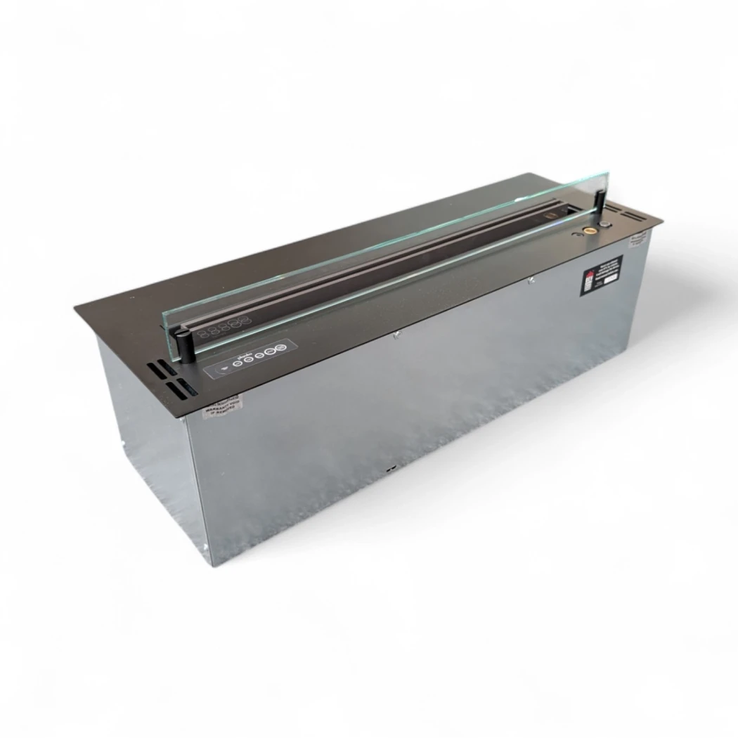 Planika BEV Burner 700 – Automatische Bio-ethanolbrander met Twee Vlamstanden – Zwart – 700x245 mm