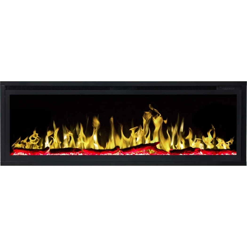 Royal 50" - Wandgemonteerde elektrische haard door Aflamo - 6 Vlammekleuren, Afstandsbediening, Optionele Inbouwinstallatie afbeelding 1