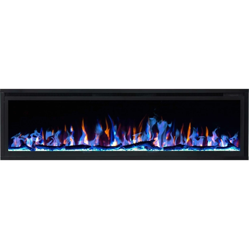 Royal 60 inch (152 cm) Wandgemonteerde Elektrische Haard van Aflamo - 6 Vlamkleuren, Afstandsbediening, Optionele Inbouwmontage afbeelding
