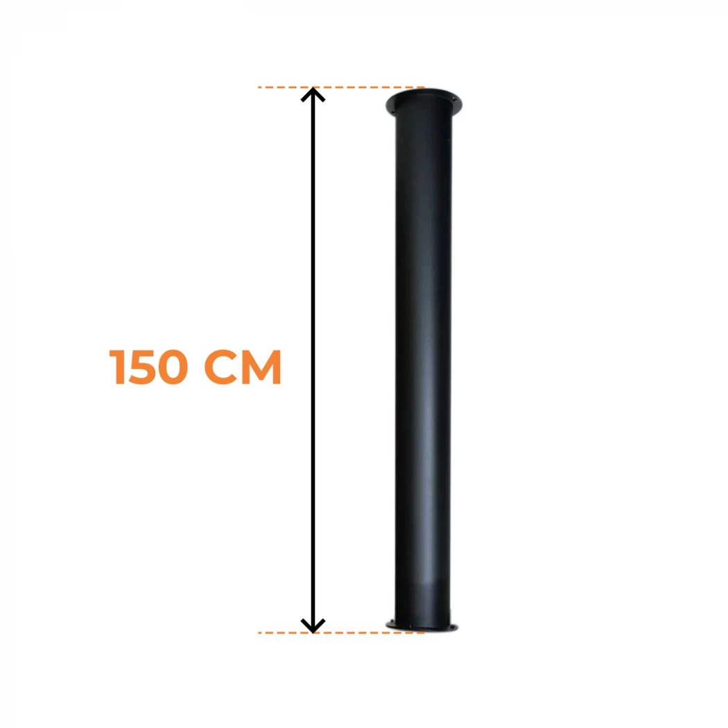 Toronto Buis 150 cm – Totale lengte 190 cm | Bioethanolhaard-shop.nl |