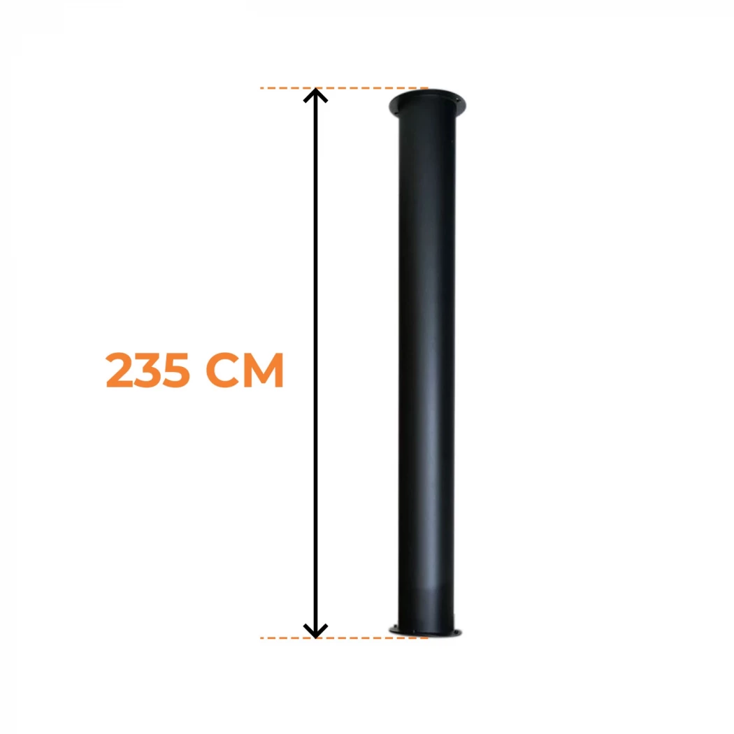 Toronto Buis 195 cm – Totale lengte 235 cm | Bioethanolhaard-shop.nl |