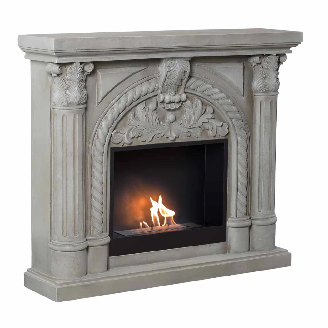 ScandiFlames Embla Vrijstaande Bio-ethanolhaard van  � Polystone Ombouw met Surtur 23 Inzet, tot 3 kW Warmteafgifte