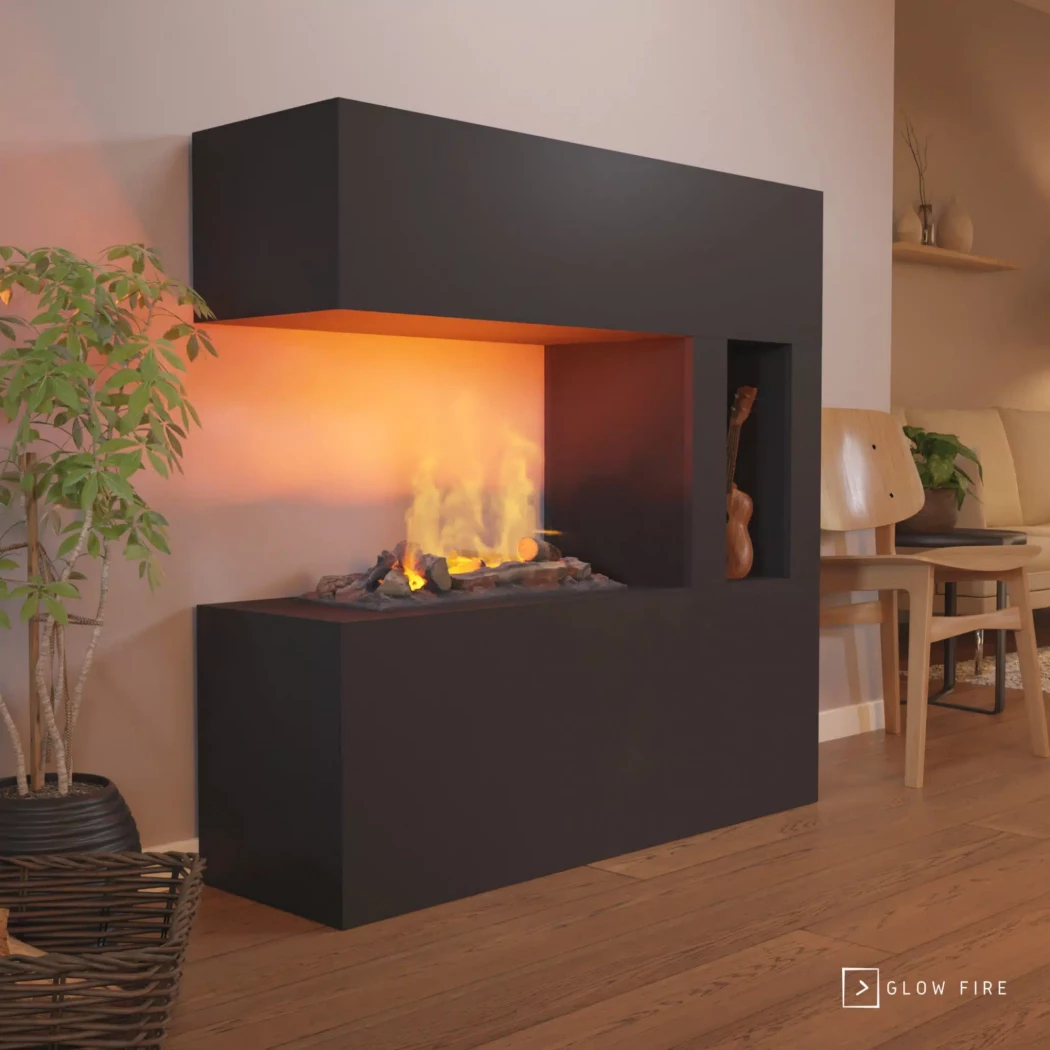 Schiller Pocket Waterdamp haard - Sort Glow Fire  | Bioethanolhaard-shop.nl | Vrijstaande waterdamphaard