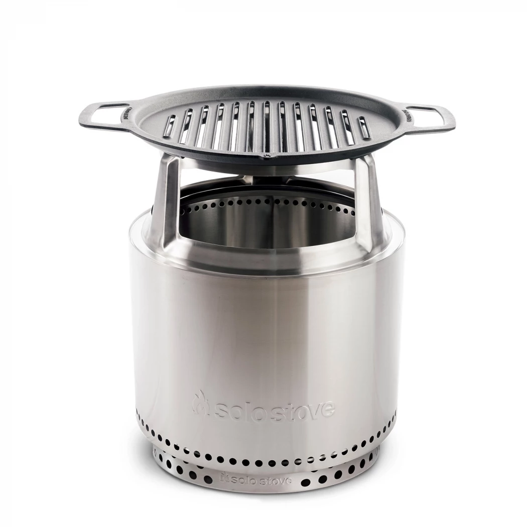 Bonfire grillplaat + HUB | Solo Stove | Accessoires voor koken boven vuur | Roestvast staal , Zwart afbeelding 1