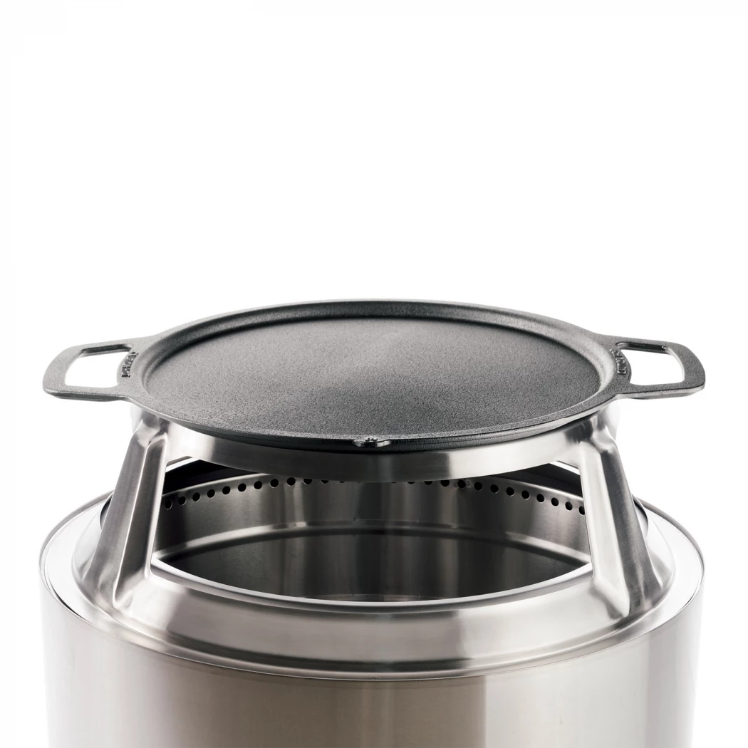 Yukon frituurpan top + HUB Solo Stove  | Bioethanolhaard-shop.nl | Accessoires voor koken boven vuur