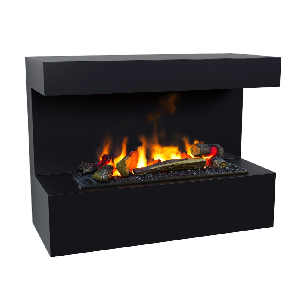 Steinsdal - Zwarte Damphaard | Opti-Myst Haard van ScandiFlames Electric | Met Dimlex Cassette 400 Damphaard