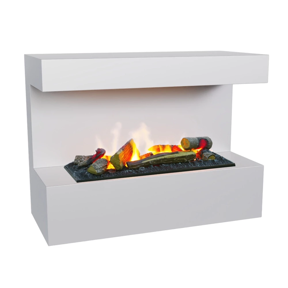 Steinsdal - Witte waterdamphaard | Opti-Myst haard van ScandiFlames Electric | Met Dimplex Cassette 400 waterdampbrander