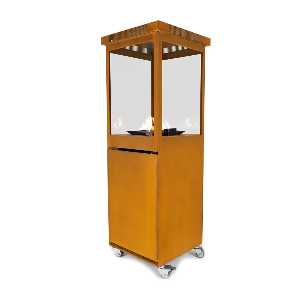 Sunwood Marino Premium Terrasverwarmer - Cortenstaal - Buiten gas terrasverwarmer - tot 5.7 kW warmteafgifte afbeelding