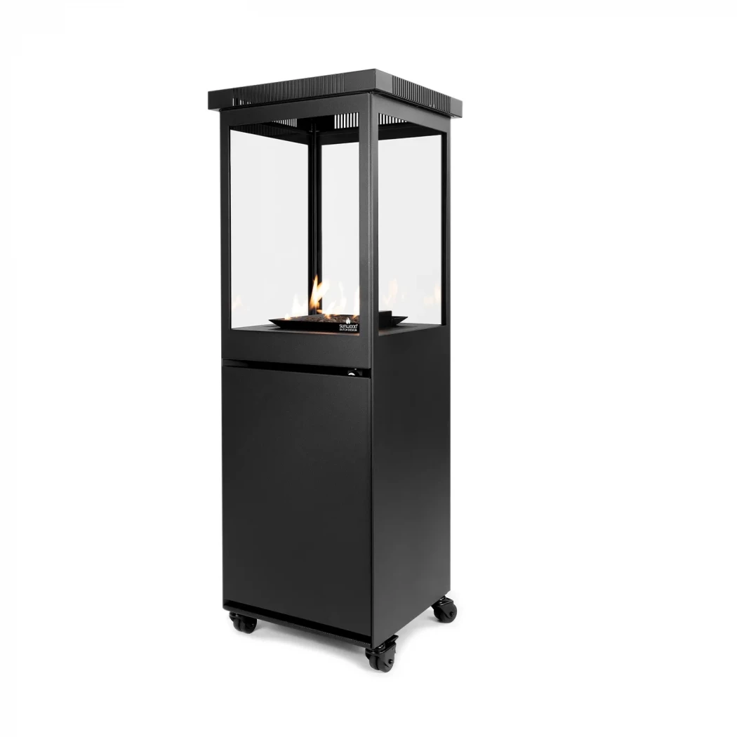 Sunwood Original Terrashaard - Mat zwart - Gas open haard voor op het terras - Tot 5.7 kW warmteafgifte afbeelding 1