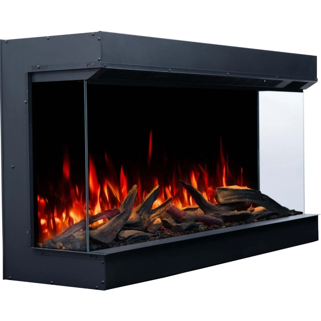 Aflamo Superb 3D 120 cm Elektrische Haard - 3-Zijdige Inbouw, LED Vlam, 15 Kleuren, 1,5 kW Warmteafgifte afbeelding 1