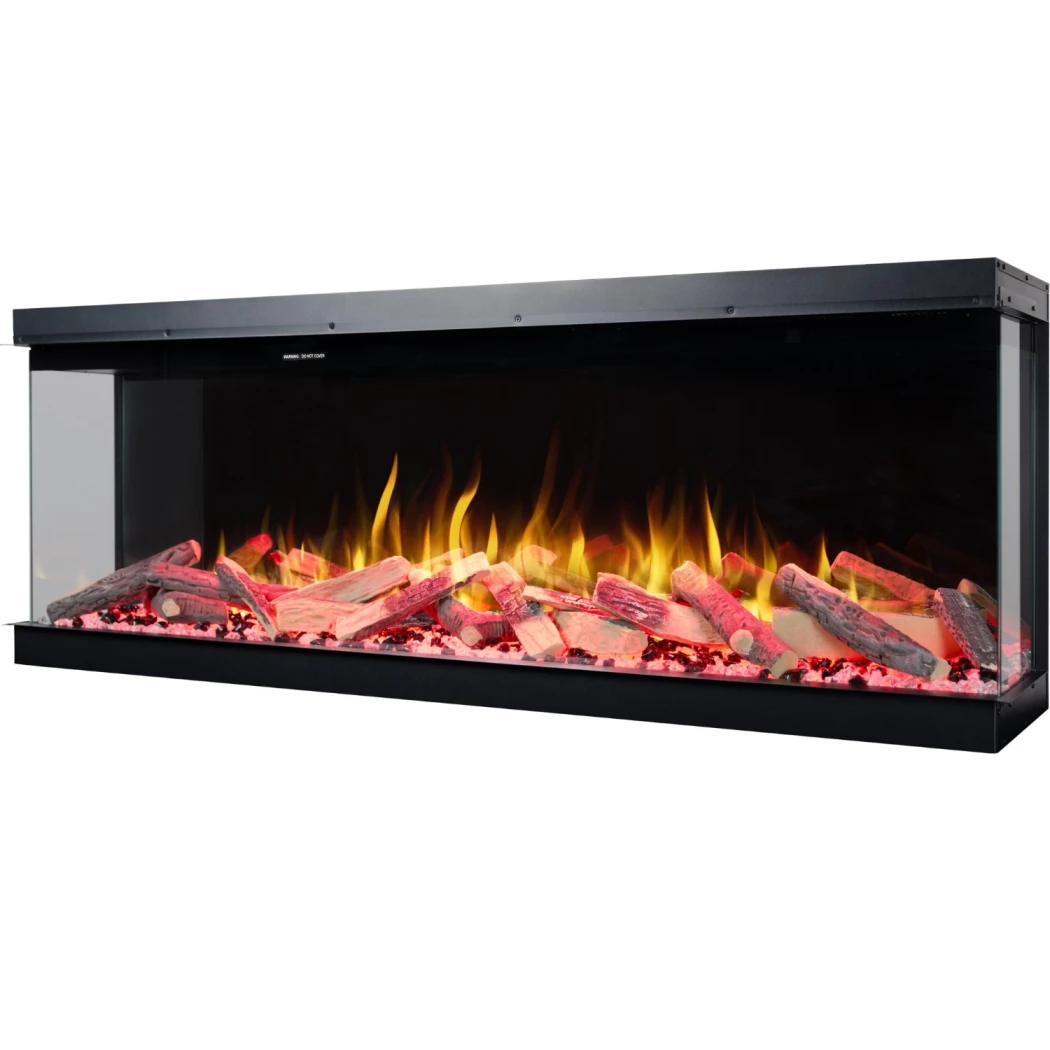 Aflamo Superb 60 Elektrische Haard - 3-Zijdige Inbouw, LED Vlam, 5 Kleuren, 1,5 kW Verwarming afbeelding 1