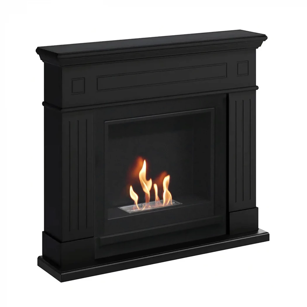 Lønstrup Zwarte Bio-ethanol open haard Tagu , ScandiFlames  | Bioethanolhaard-shop.nl | Klassieke bio-ethanol haard
