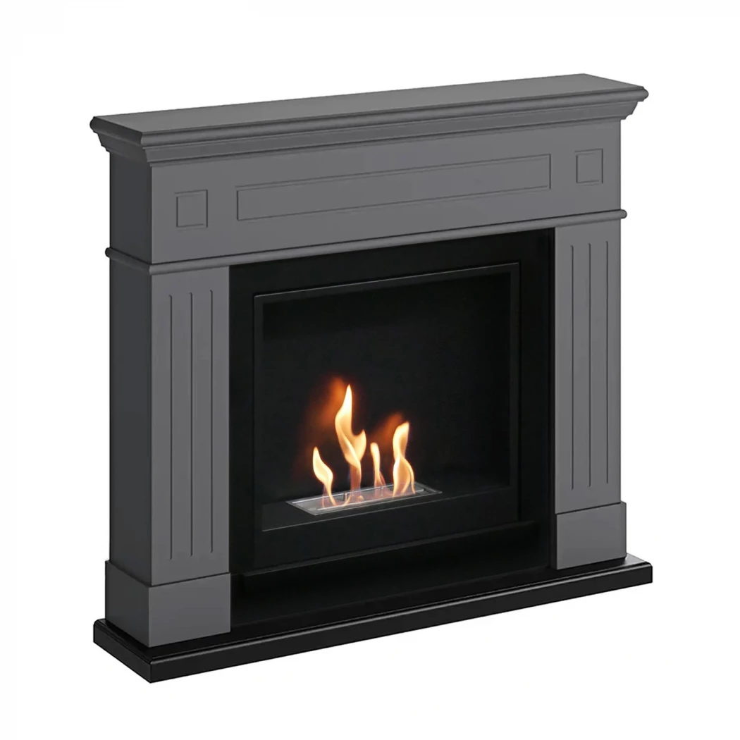 Lønstrup Grijze Bio-ethanol open haard Tagu , ScandiFlames  | Bioethanolhaard-shop.nl | Klassieke bio-ethanol haard