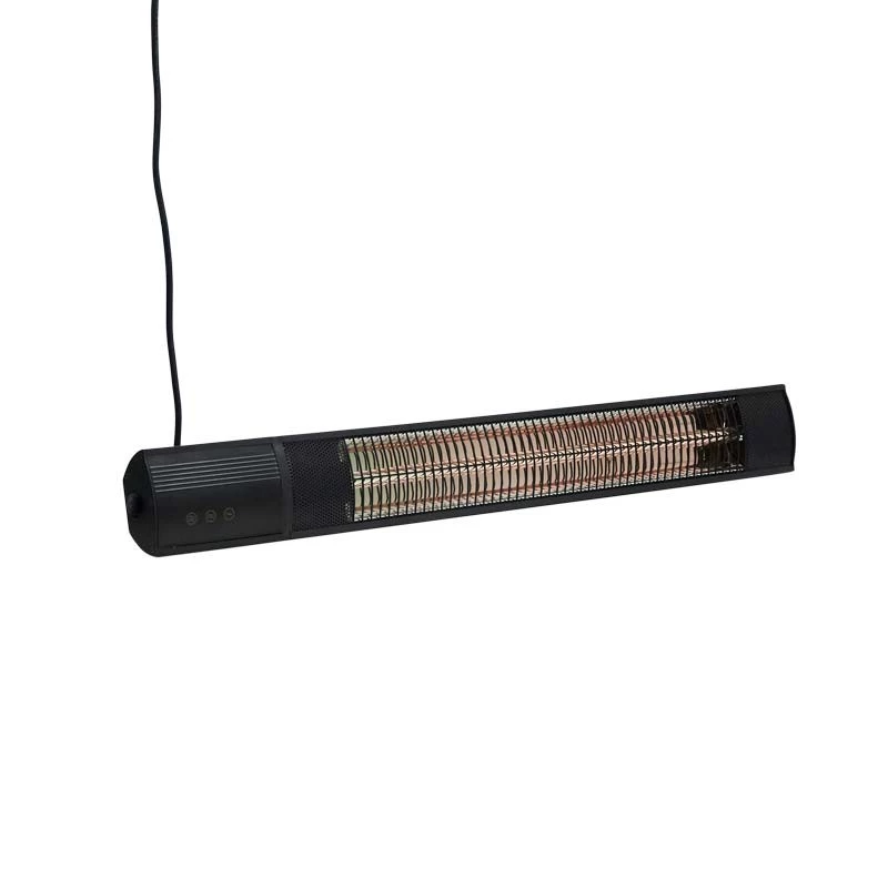 Terrasverwarmer HEAT1 ECO Pro-line 2000W 82 cm - Zwart HEAT1 | Bioethanolhaard-shop.nl | Muur-gemonteerde elektrische terrasverwarmer , Hangende elektrische terrasverwarmer