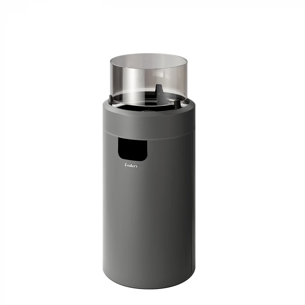Nova LED Medium - Grijs  | Bioethanolhaard-shop.nl | Vrijstaande gashaard voor buiten