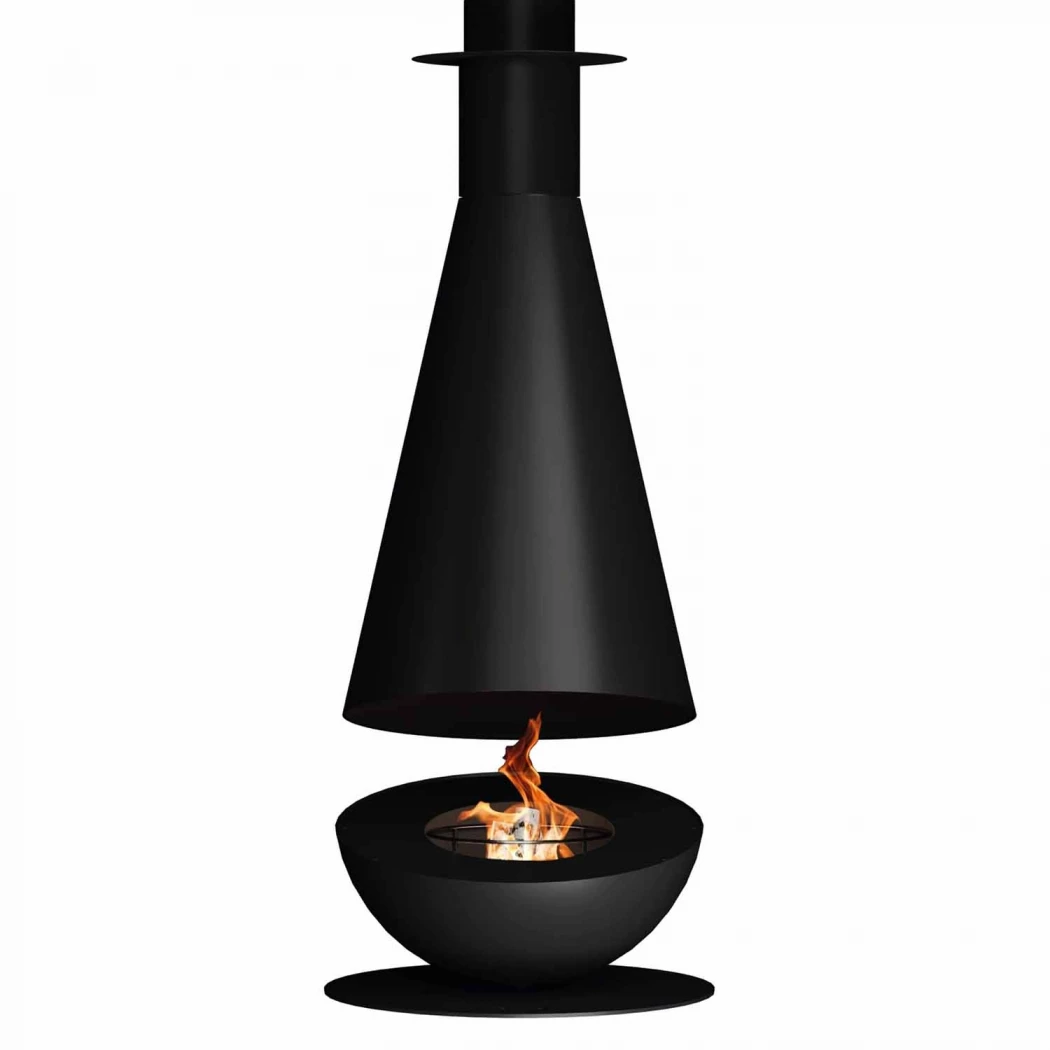 Thales Firewood - Zwart GlammFire  | Bioethanolhaard-shop.nl | Buiten vuurplaats