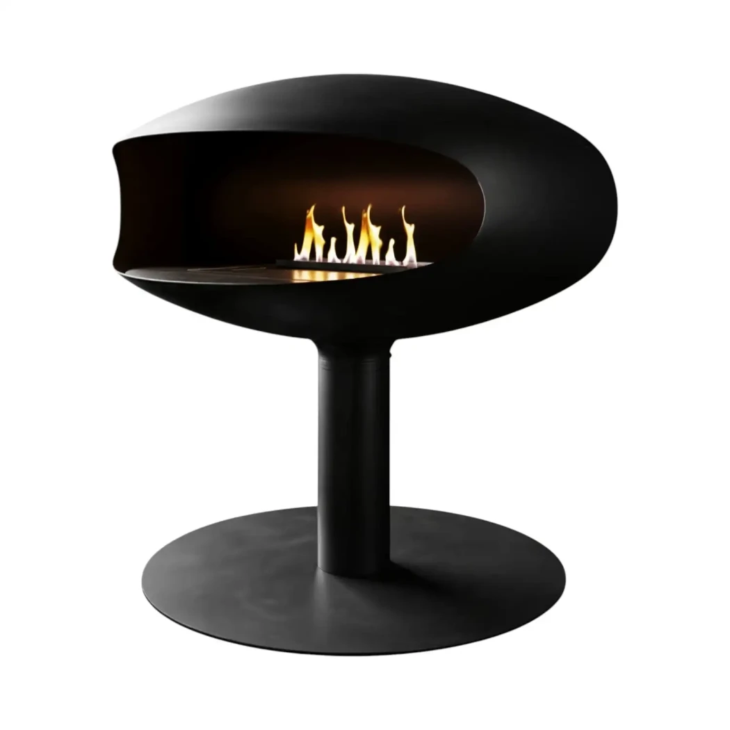 THE ICONIC Pedestal | Icon Fires | Plafond bio-ethanol haard | Zwart afbeelding