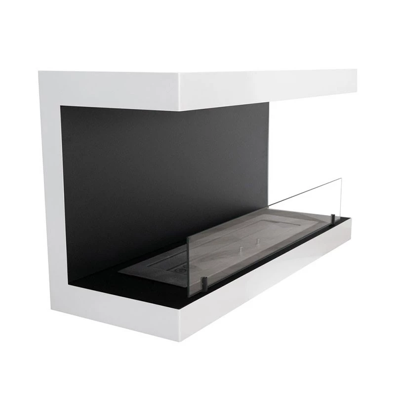 Drie-zijdige bio-ethanol haard - 120 cm ScandiFlames  | Bioethanolhaard-shop.nl | Hangende bio-ethanol haard