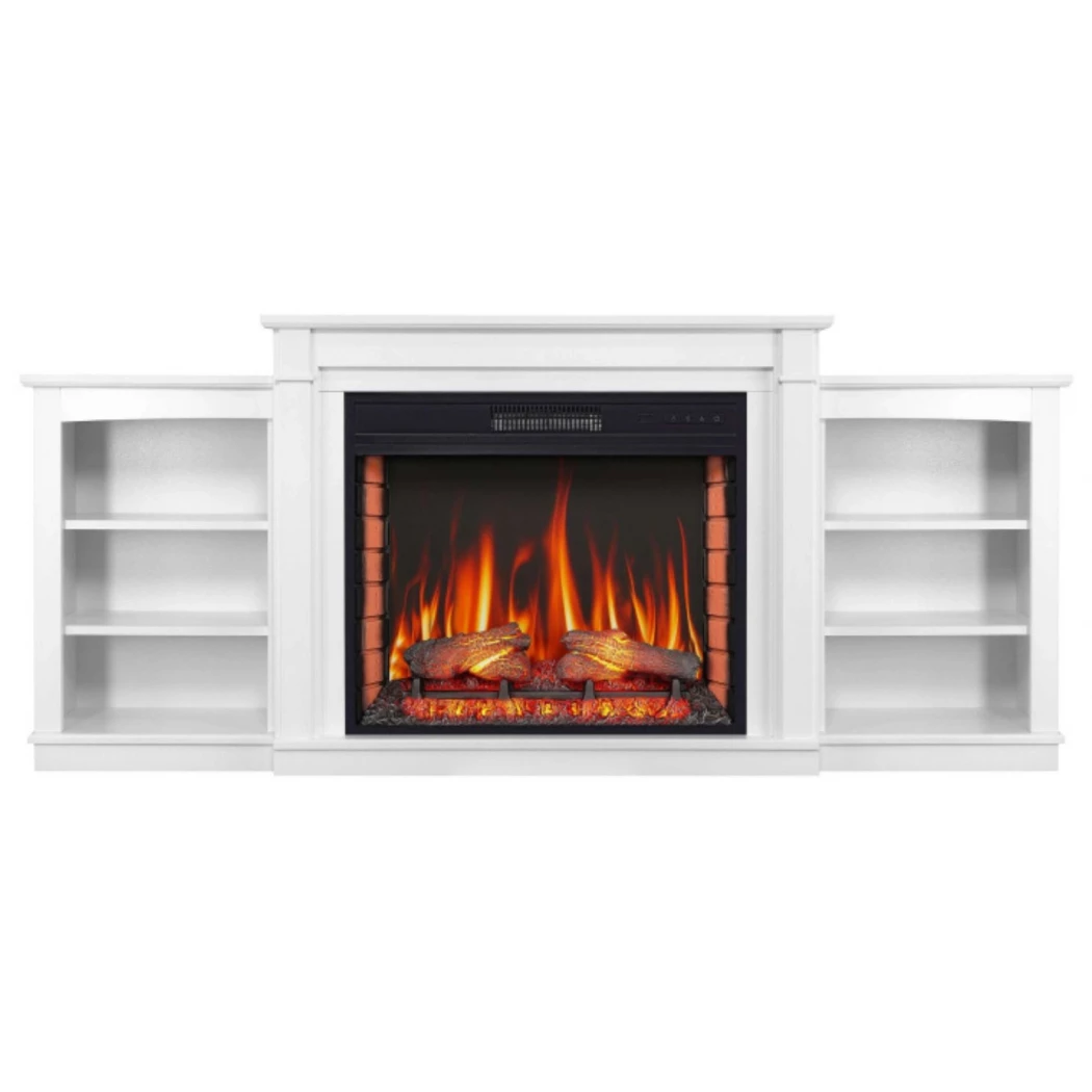 Vogue ArtiLED 28 Witte Elektrische Open haard - Open haard van Artiflame - 3D vlammentechnologie en realistische vlammen