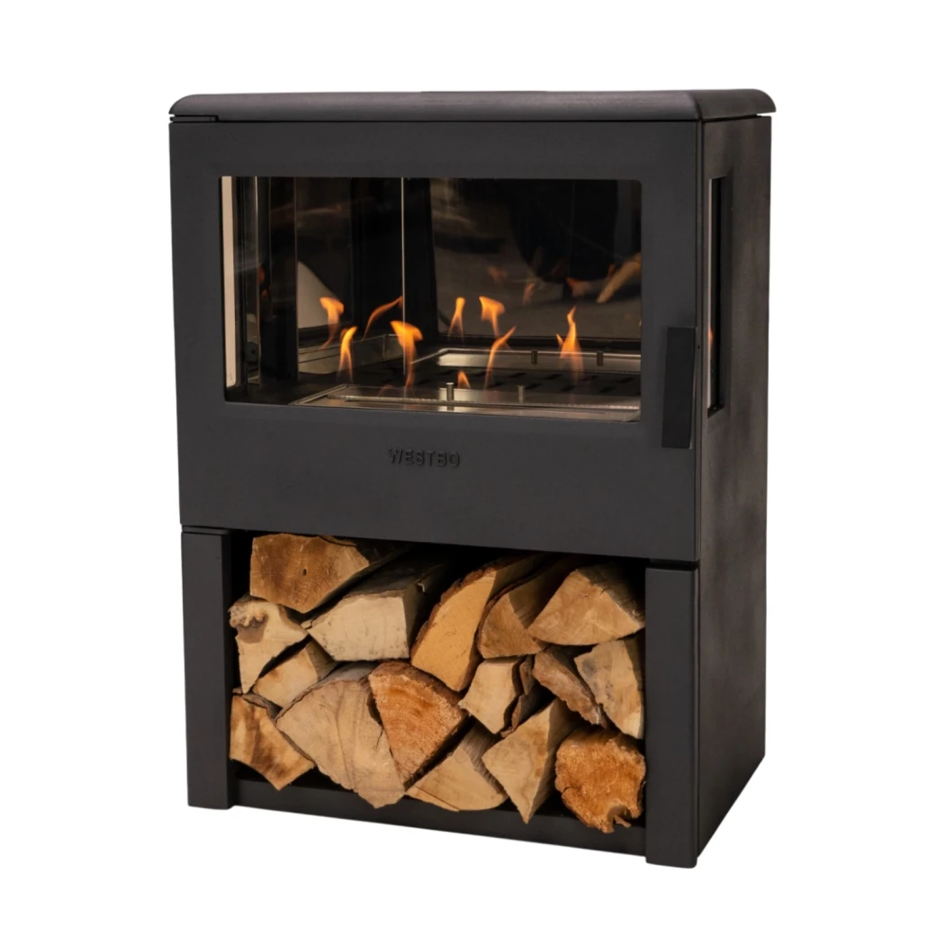 Westbo Nobel 75 vrijstaande bio-ethanolkachel in gietijzer - 2,3 kW warmteafgifte - 6 uur brandtijd afbeelding 1