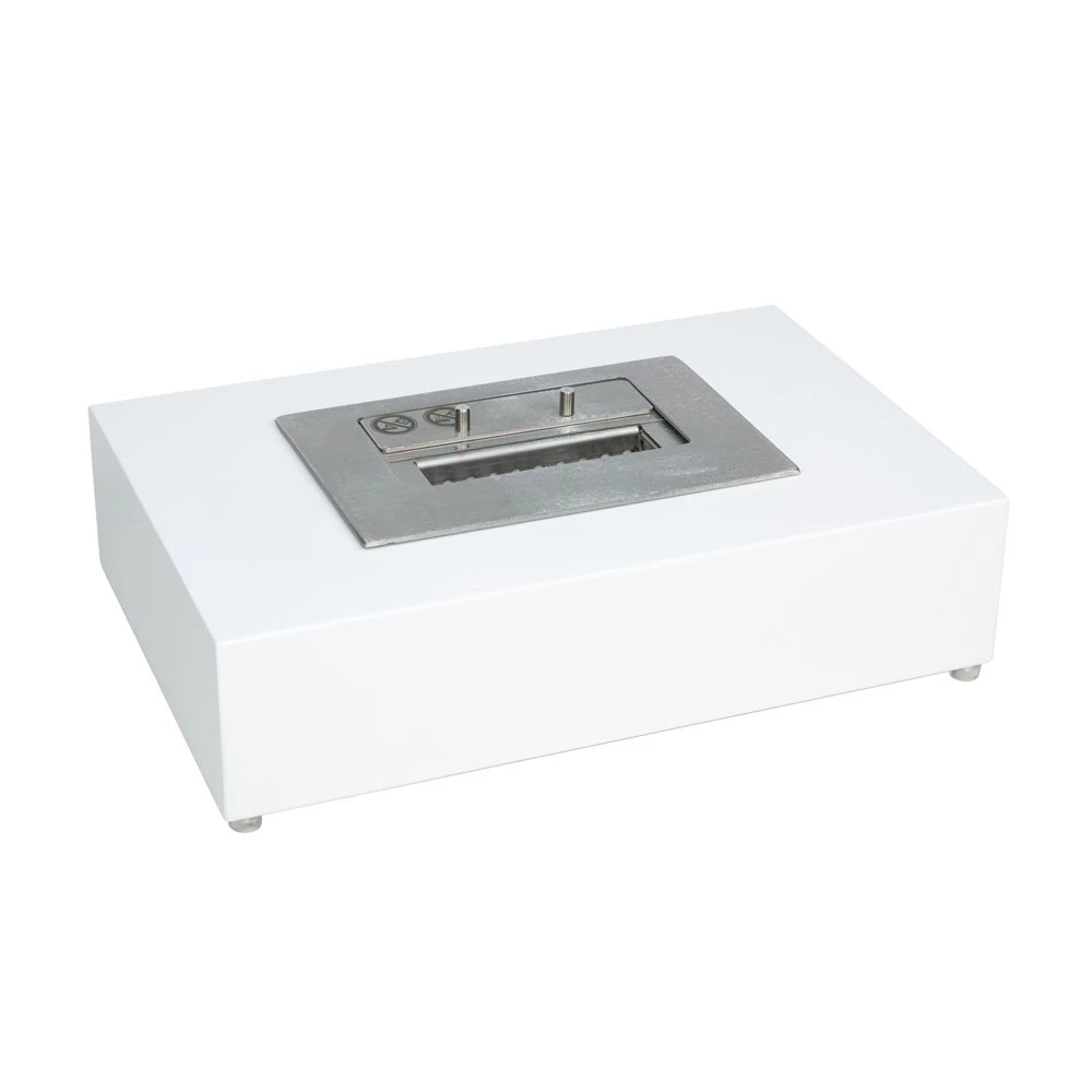 London bio-ethanol haard - wit | ScandiFlames | Vrijstaande bio-ethanol haard , Inzet voor bestaande open haard | Wit afbeelding 1