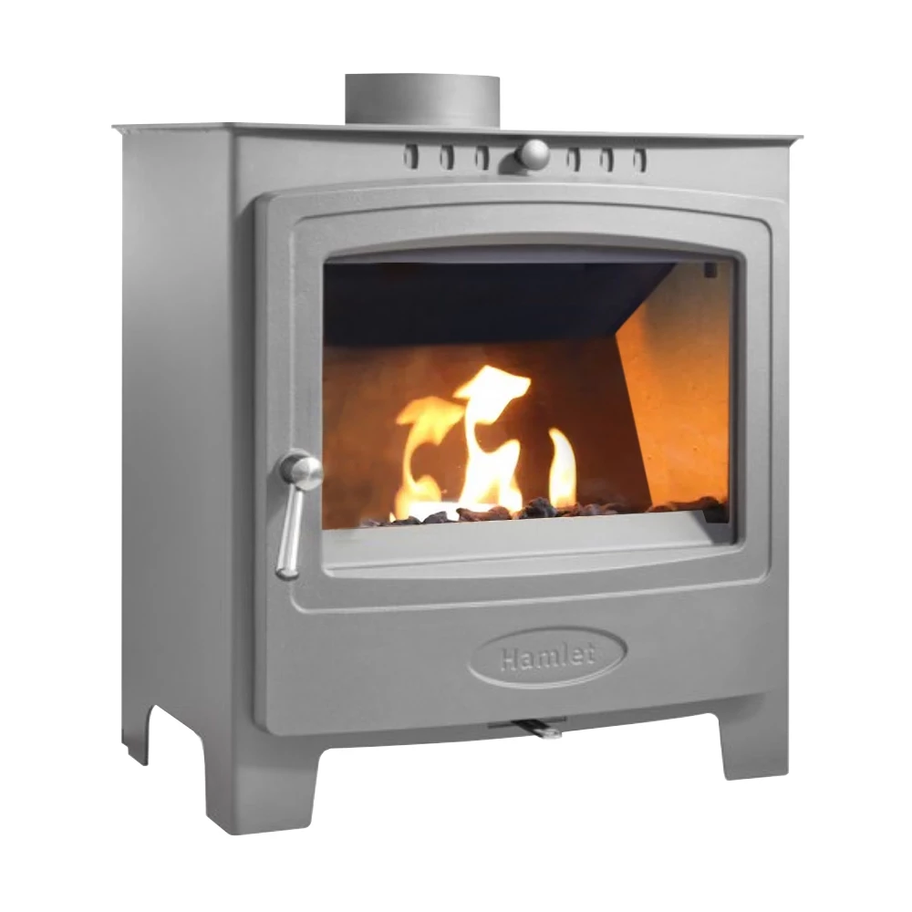 Solution 5 Widescreen Mist Lichtgrijs - Vrijstaande bio-ethanol haard van Arada - Afmeting: 52,5 x 55,8 cm afbeelding