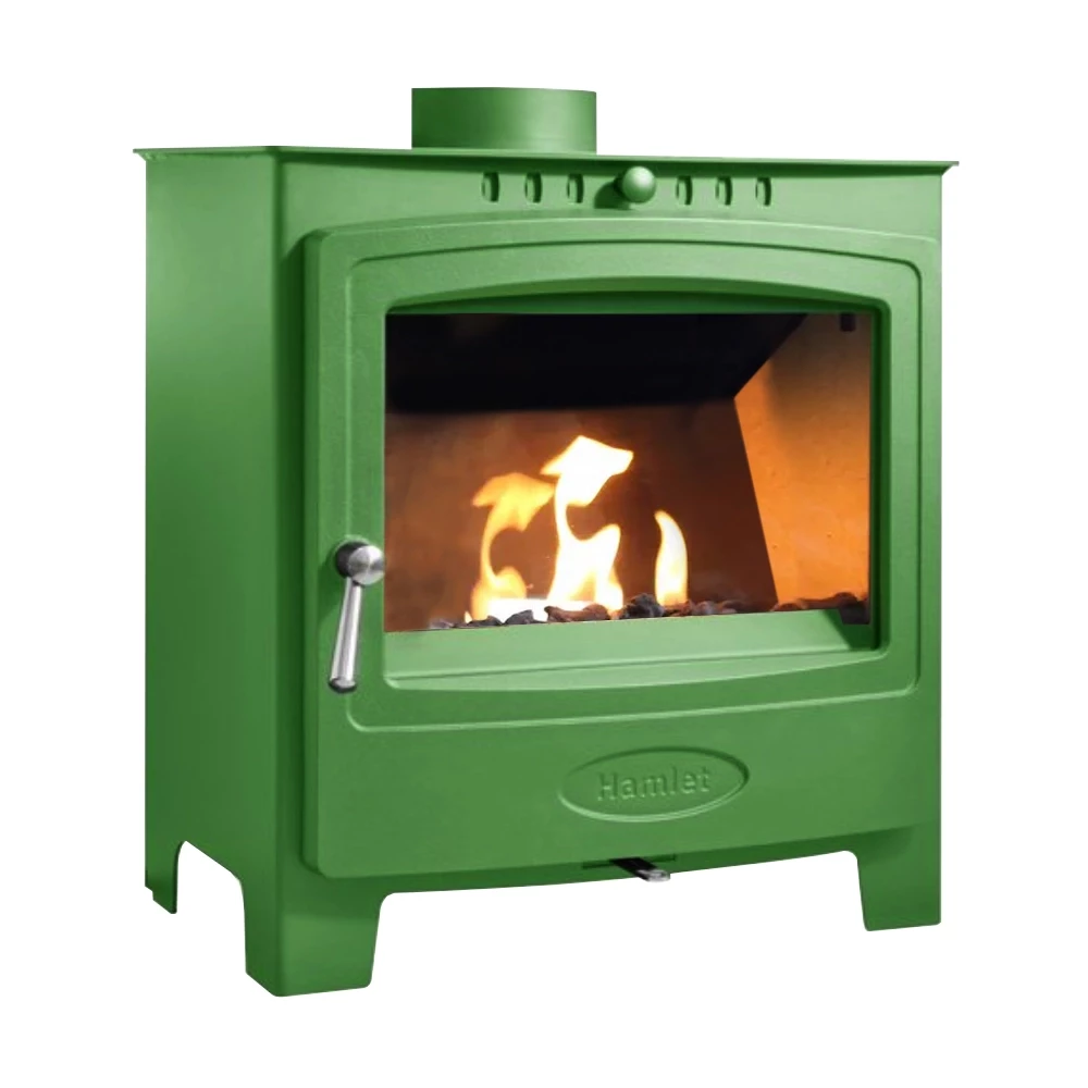 Solution 5 Widescreen Peapod Groen - Vrijstaande bio-ethanol haard van Arada - Afmeting: 52,5 x 55,8 cm afbeelding 1