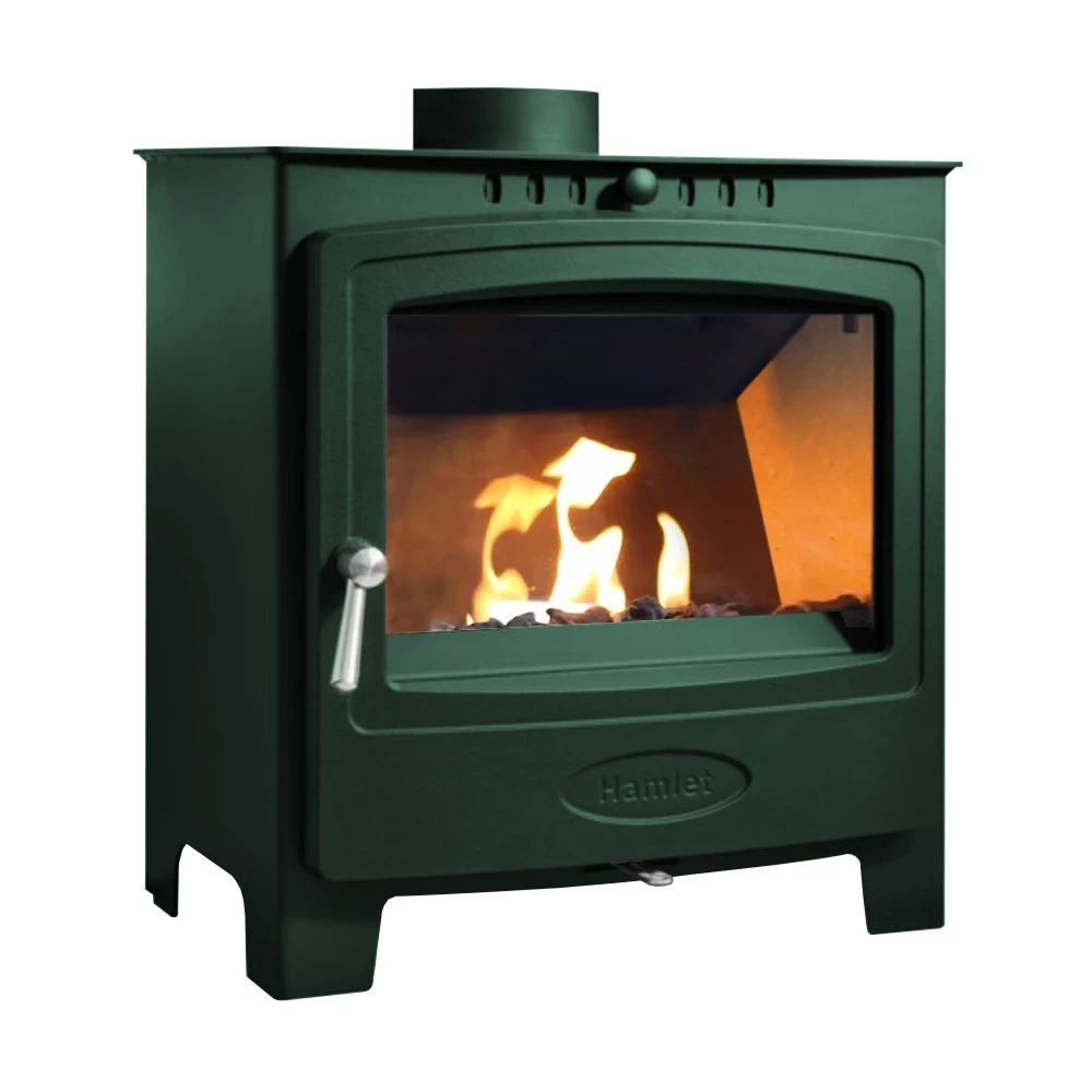 Solution 5 Widescreen Pine Green (Dennengroen) - Vrijstaande bio-ethanol haard van Arada - Afmeting: 52,5 x 55,8 cm afbeelding 1