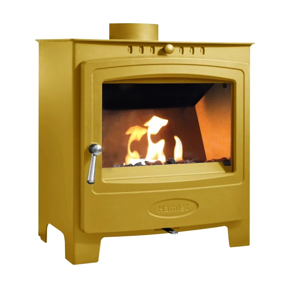 Solution 5 Widescreen Raincoat Yellow (Geel) - Vrijstaande bio-ethanol haard van Arada - Afmeting: 52,5 x 55,8 cm afbeelding 1