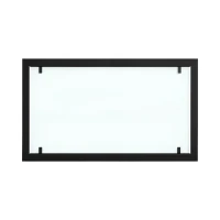 Zwart stalen buitenframe met volledig glas voor Foco Two 1000 bio-ethanol haarden.