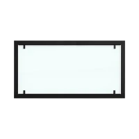 Zwart stalen buitenframe met volledig glas voor Foco 1200 bio-ethanol haarden.