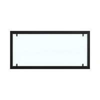 Zwart stalen buitenframe met volledig glas voor Foco Two 1500 bio-ethanol haarden.