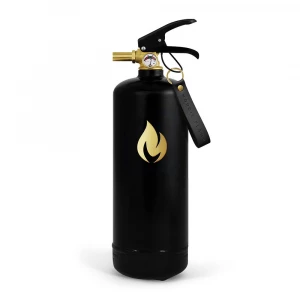 Nordic Flame brandblusser 2 kg - Zwart met gouden embleem