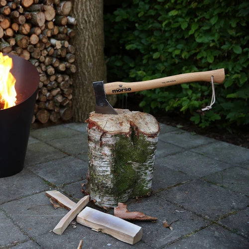 Morsø hakbijl Morsø bijl met houten handvat voor hakken van brandhout