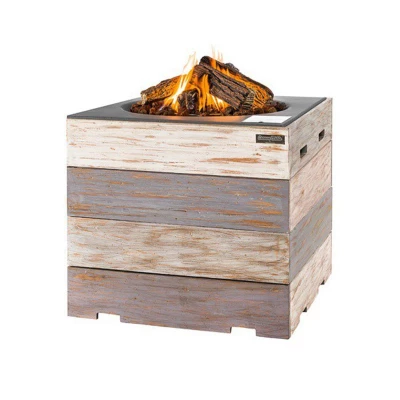 Gashaard met een gasfles opbergplaats Gashaard is geproduceerd in licht teak
