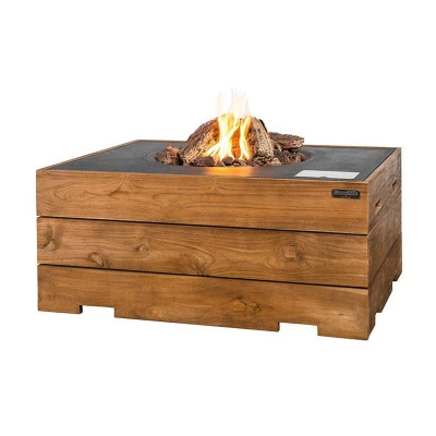 Tuintafel in teak met grijze top - rechthoek Teak rechthoekige tuintafel met grijze bovenkant
