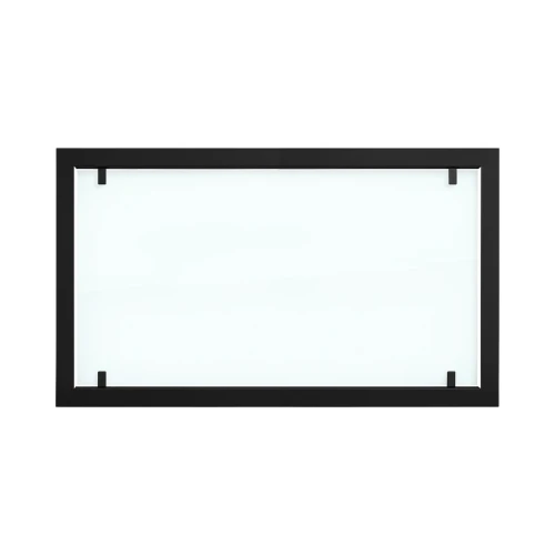 Buitenframe voor Foco Two 1000 met volledig veiligheidsglas | Koop Foco Fires hier Zwart stalen buitenframe met volledig glas voor Foco Two 1000 bio-ethanol haarden.