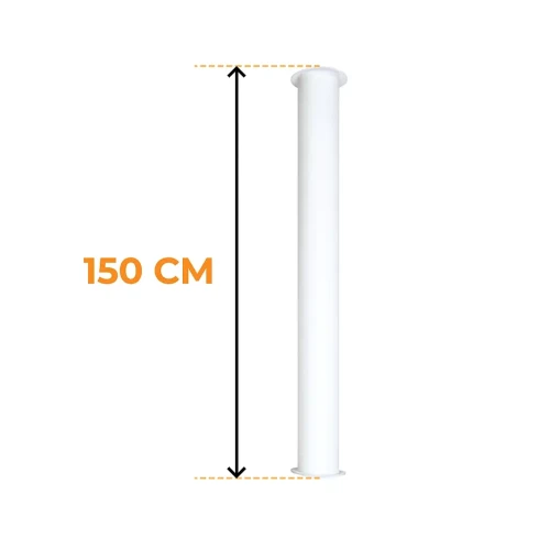 ScandiFlames Toronto Montagebuis Wit 150 cm ScandiFlames Toronto Montagebuis Wit 150 cm