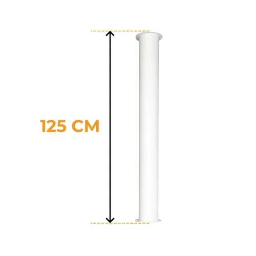 ScandiFlames Toronto Montagebuis Wit 125 cm ScandiFlames Toronto Montagebuis Wit 125 cm