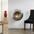 Muur hangende Vellum Cocoon Fires in gepolijst staal