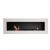 Murus 1600 mm brede mat witte biohaard voor aan de muur