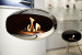Stijlvolle cocoon bioethanol haard staal