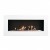 Murus 1200 Gloss White - Witte bio-ethanol wandhaard 