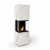 Planika Rock Daze en Laurent automatische BEV haard met Dekton lijst in marmer-look