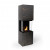 Planika Rock Daze en Laurent automatische BEV haard met Dekton lijst in marmer-look